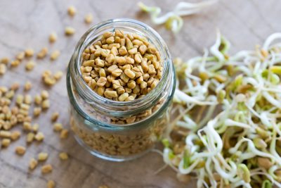 jar of fenugreek