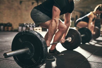 weightlifting in gym