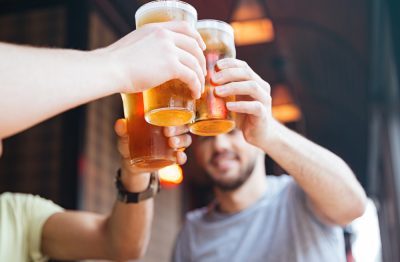 men drinking beer