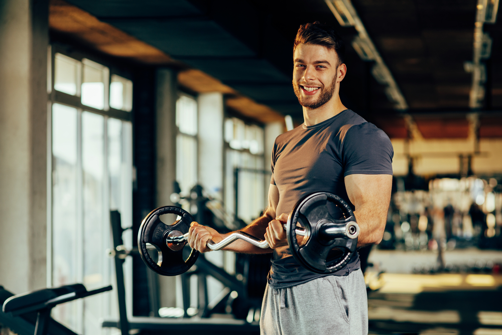 Barbell Curl with Light Weights