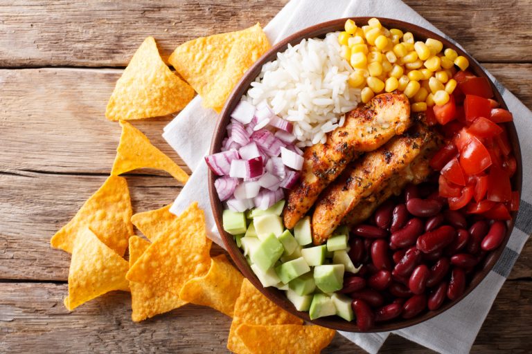 High Protein Kidney Bean Burrito Bowl for a Testosterone Boost