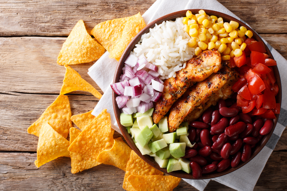 High Protein Kidney Bean Burrito Bowl for a Testosterone Boost